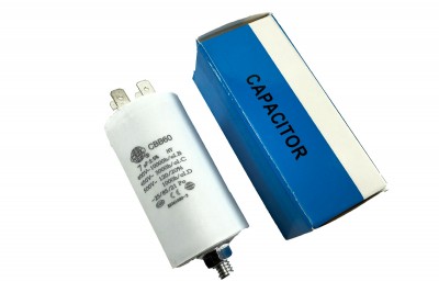 Конденсатор CBB60 7 мкФ 450V, з гайкою